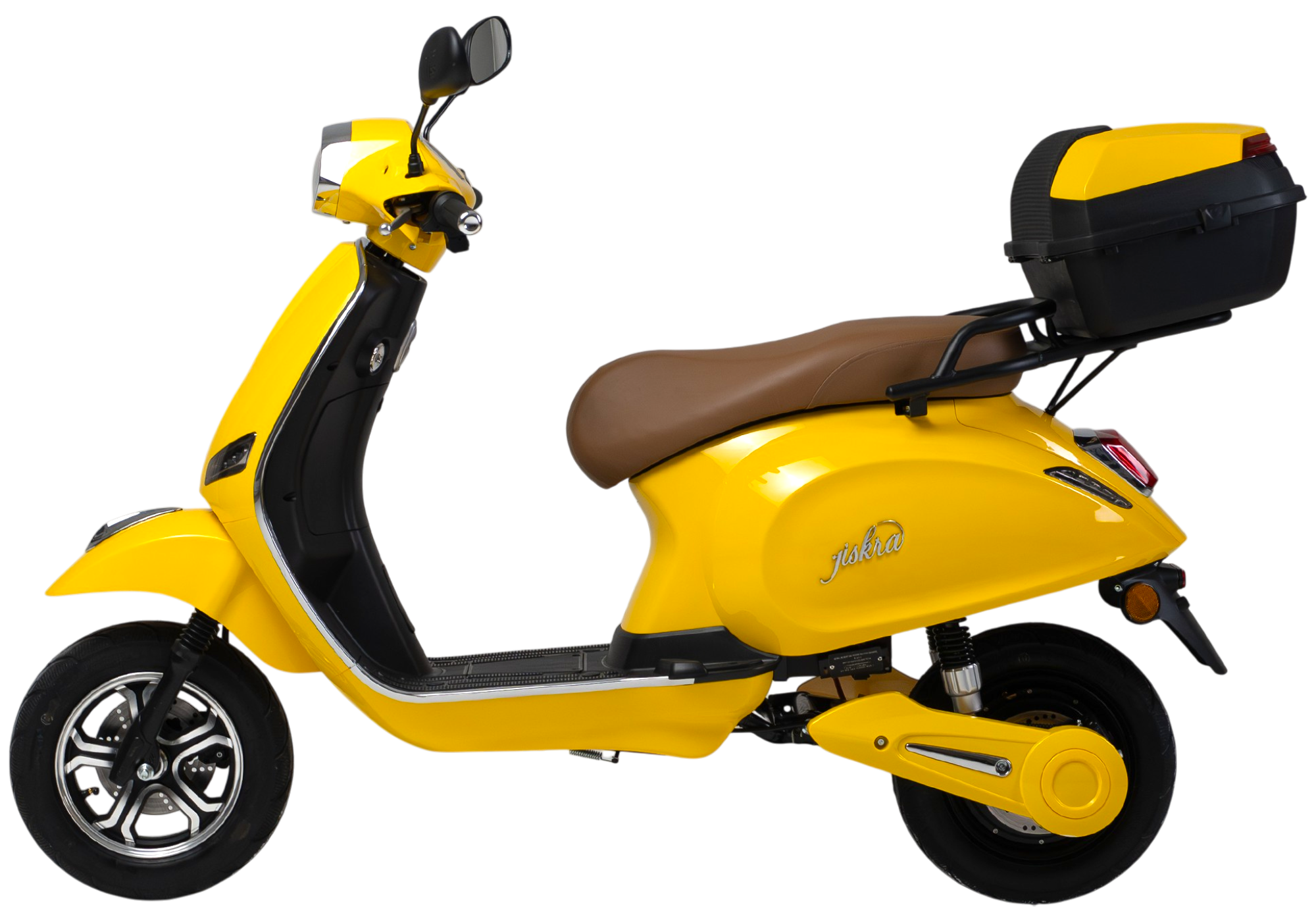 color:yellow | Jiskra žlutý elektroskútr - ekologická doprava 45 km/h