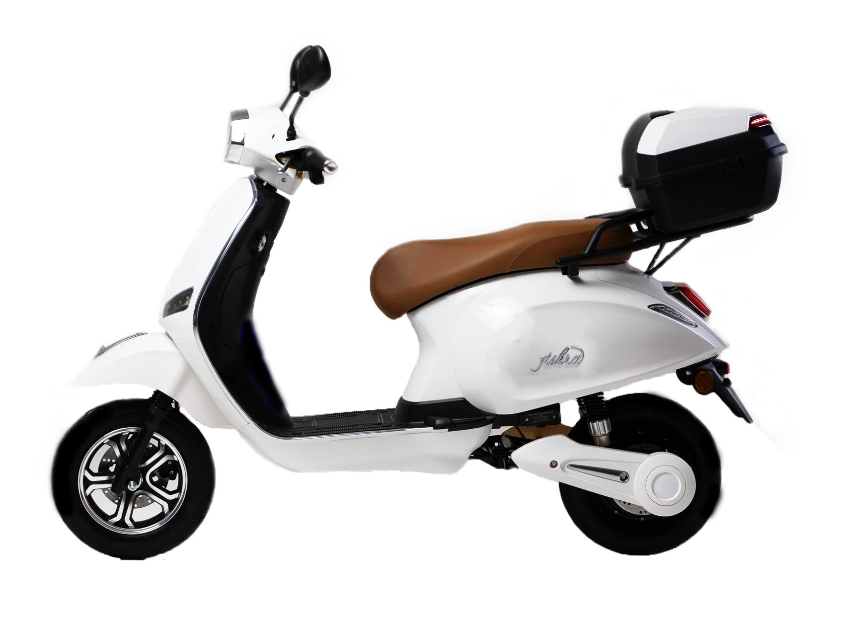 color:white | Jiskra Rosa bílý elektroskútr - moderní elektrická motorka do města