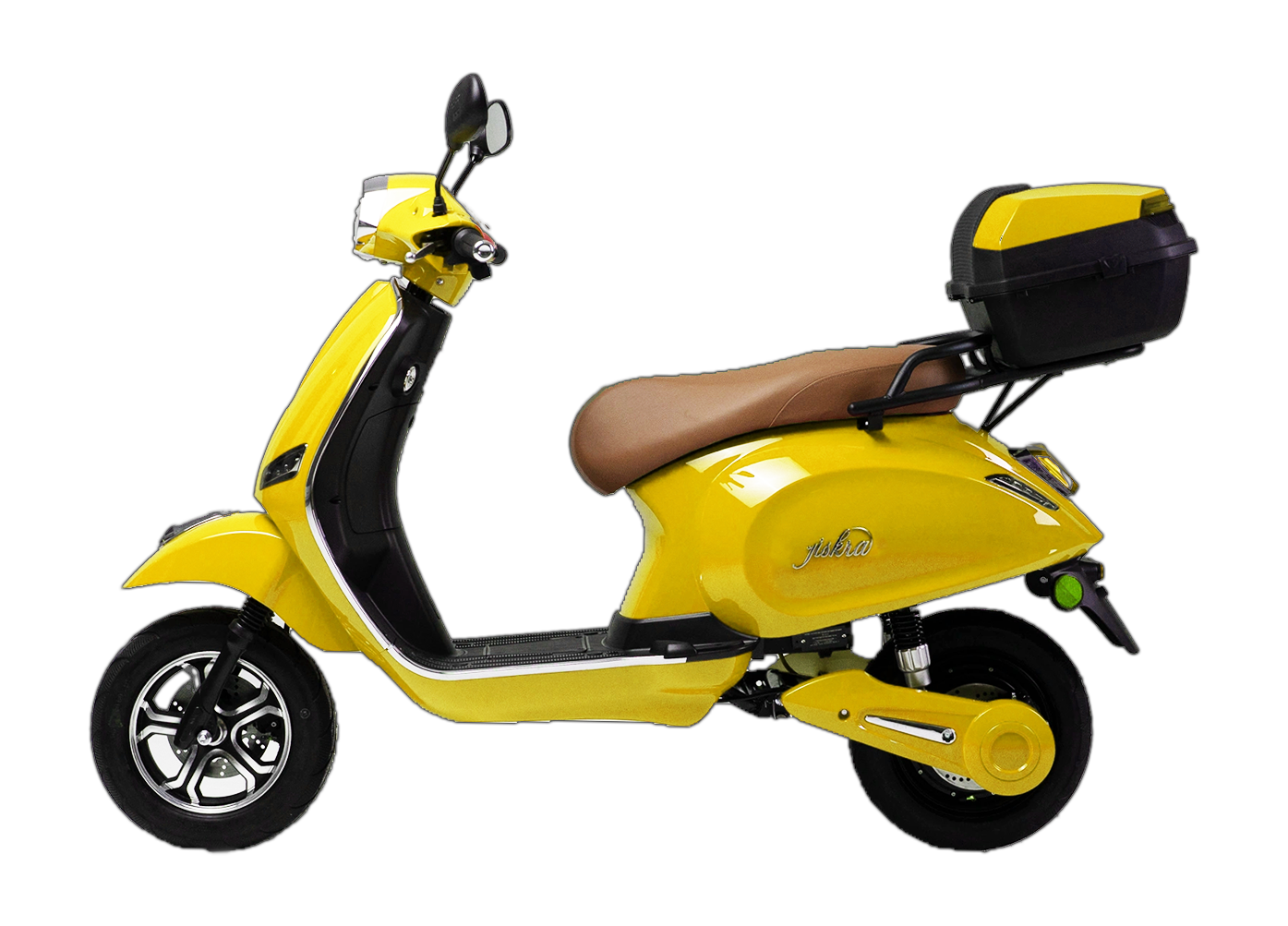 color:yellow | Jiskra Rosa žlutý elektroskútr - ekologická doprava 45 km/h